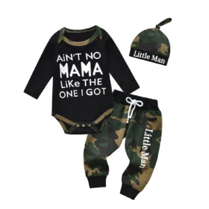Camouflage Baby Boy-3pcs Outfits Set